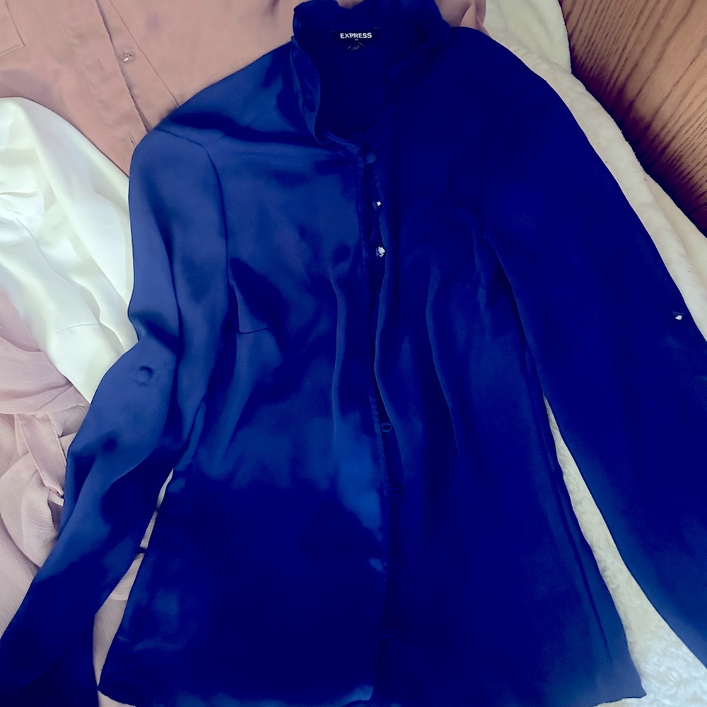 Express Royal blue button down